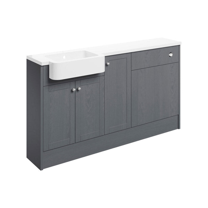 Bliss Carlo 1542mm Basin WC & 1 Door Unit Pack - Unbeatable Bathrooms