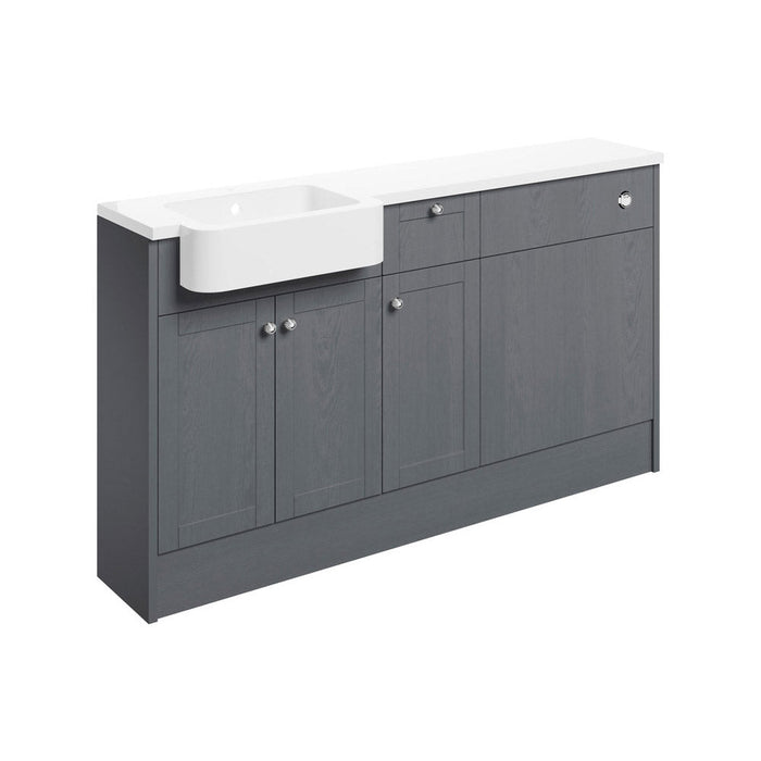 Bliss Carlo 1542mm Basin WC & 1 Drawer 1 Door Unit Pack - Unbeatable Bathrooms