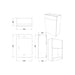 Bliss Velino 1242mm Basin & WC Unit Pack - Unbeatable Bathrooms