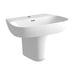 Bliss Olivio 600 x 400mm 1TH Basin with Pedestal - Unbeatable Bathrooms