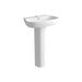 Bliss Olivio 600 x 400mm 1TH Basin with Pedestal - Unbeatable Bathrooms