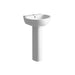 Bliss Nazoni 535 x 490mm 1TH Basin with Pedestal - Unbeatable Bathrooms
