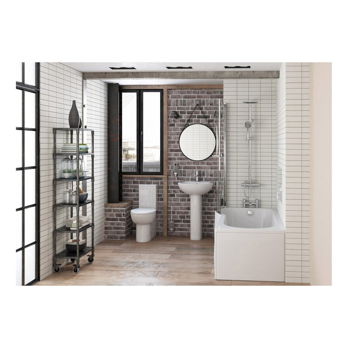 Bliss BLIS1758 Nazoni 540 x 500mm 1TH Semi Recessed Basin - Unbeatable Bathrooms
