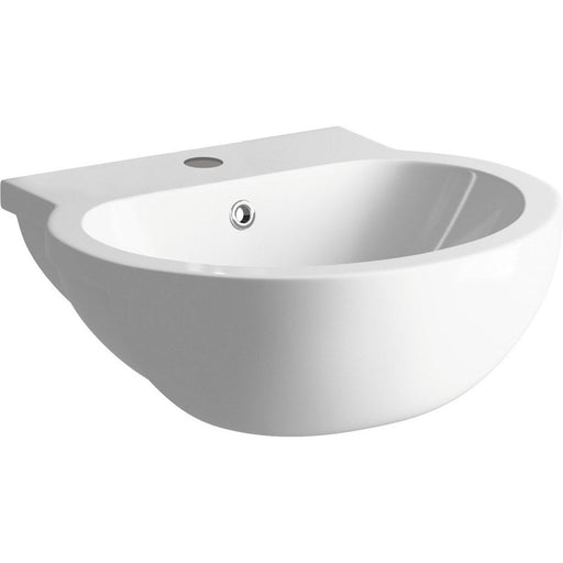 Bliss BLIS1758 Nazoni 540 x 500mm 1TH Semi Recessed Basin - Unbeatable Bathrooms