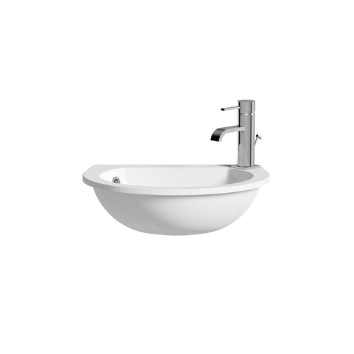Bliss BLIS1760 Space Saver 490 x 355mm 1TH Semi Recessed Basin - Unbeatable Bathrooms