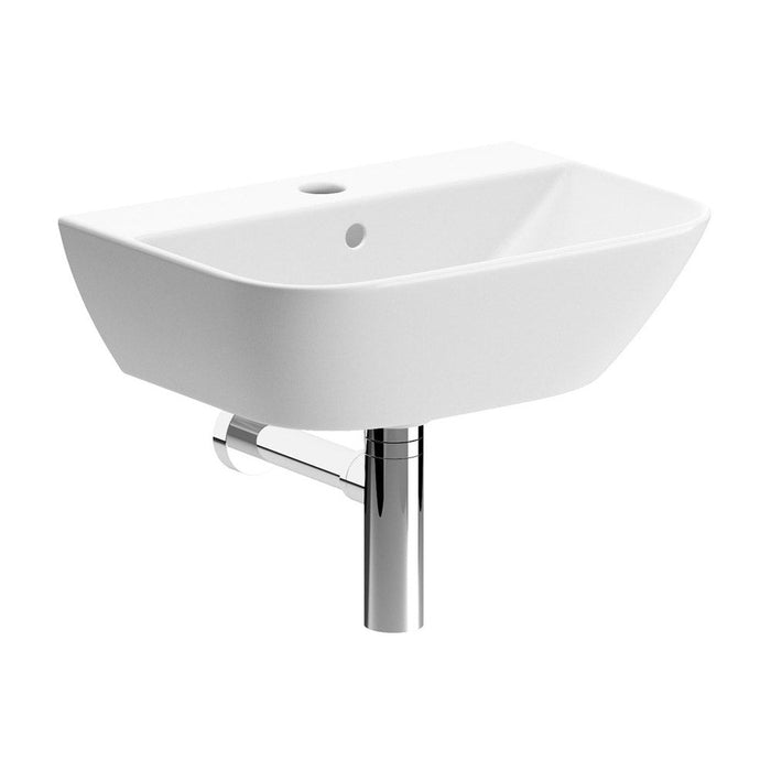 Bliss Orta 450 x 320mm 1TH Cloakroom Basin with Bottle Trap - Unbeatable Bathrooms