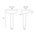 Bliss Porto 1TH Basin with Pedestal - Unbeatable Bathrooms