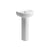 Bliss Porto 1TH Basin with Pedestal - Unbeatable Bathrooms