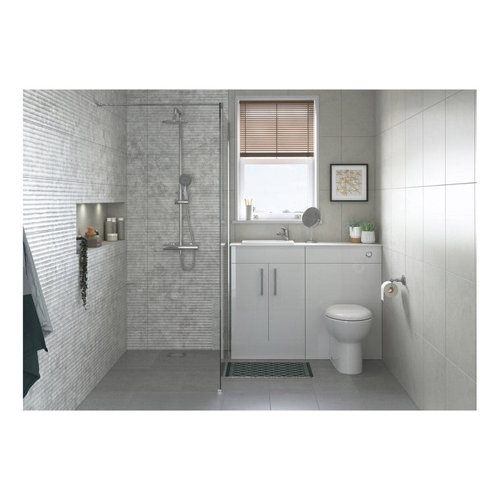 Bliss BLIS1829 Porto 500 x 390mm 1TH Semi Recessed Basin - Unbeatable Bathrooms