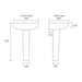Bliss Porto 1TH Basin with Pedestal - Unbeatable Bathrooms
