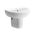 Bliss Porto 1TH Basin with Pedestal - Unbeatable Bathrooms