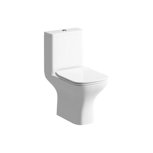 Bliss Orta Close Coupled Open Back WC with Soft Close Seat - Unbeatable Bathrooms