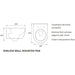 Bliss BLIS1861 Vito Rimless Wall Hung WC & Soft Close Seat - Unbeatable Bathrooms