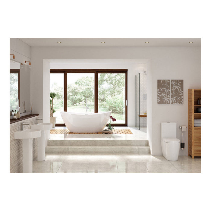 Bliss BLIS1863 Vito Close Coupled WC & Soft Close Seat - Unbeatable Bathrooms