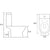 Bliss BLIS1921 Swiss Close Coupled Open Back WC & Soft Close Seat - Unbeatable Bathrooms
