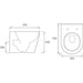 Bliss BLIS1926 Swiss Back To Wall WC & Soft Close Seat - Unbeatable Bathrooms