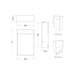Bliss Mavone 600mm Floor Standing WC Unit - Unbeatable Bathrooms