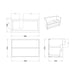 Bliss Mavone 2 Drawer Wall Hung Basin Unit Inc. Basin - Unbeatable Bathrooms