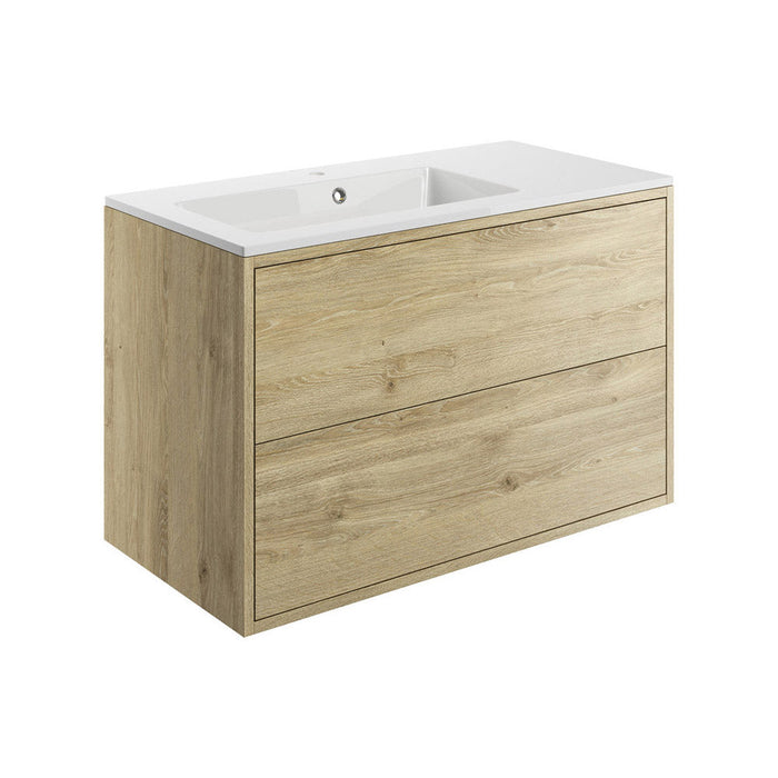 Bliss Mavone 2 Drawer Wall Hung Basin Unit Inc. Basin - Unbeatable Bathrooms