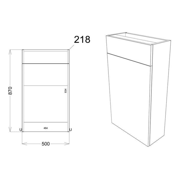 Bliss Avio Slim WC Unit - Unbeatable Bathrooms