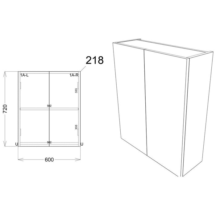 Bliss Avio Mirrored Unit - Unbeatable Bathrooms