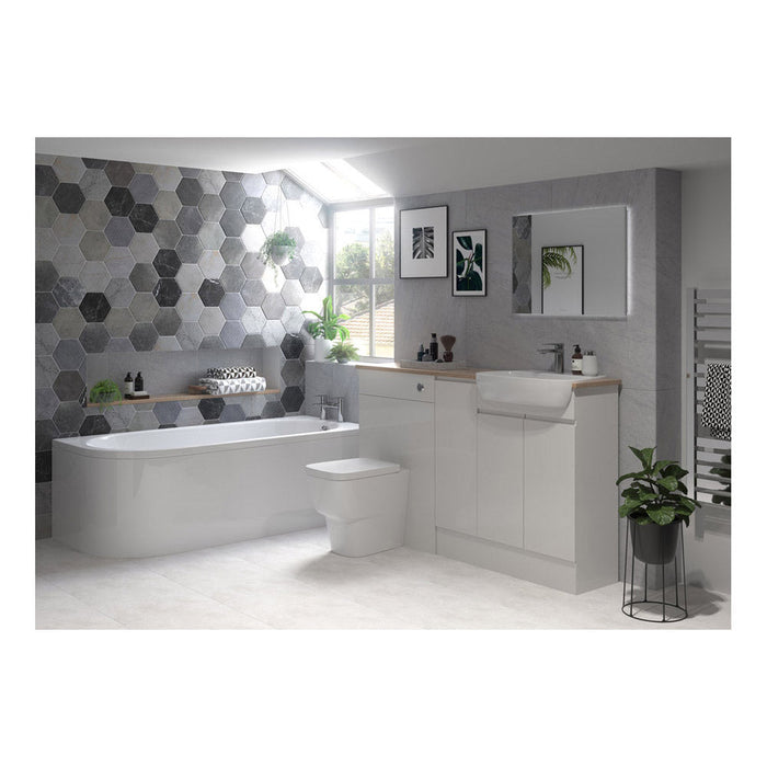 Bliss Velino 900x330mm Base End Panel - Unbeatable Bathrooms