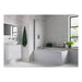 Bliss BLIS3770 Single Straight Edge Bath Screen w/Rail - Unbeatable Bathrooms
