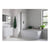 Bliss BLIS3770 Single Straight Edge Bath Screen w/Rail - Unbeatable Bathrooms