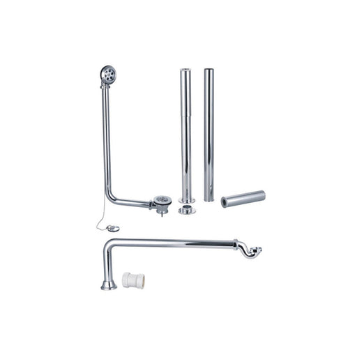 Bliss BLIS4153 Exposed Bath Plug & Chain Waste With Pipe Shrouds - Chrome - Unbeatable Bathrooms