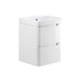 Bliss Sento 500mm 2 Drawer Wall Hung Cloakroom Basin Unit - Unbeatable Bathrooms