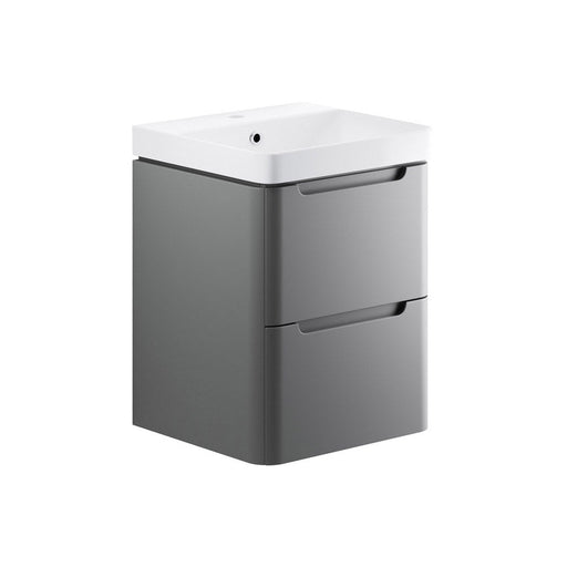 Bliss Sento 500mm 2 Drawer Wall Hung Cloakroom Basin Unit - Unbeatable Bathrooms