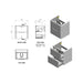 Bliss Sento 2 Drawer Wall Hung Basin Unit - Unbeatable Bathrooms