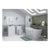 Bliss Sento 2 Door Floor Standing Basin Unit - Unbeatable Bathrooms