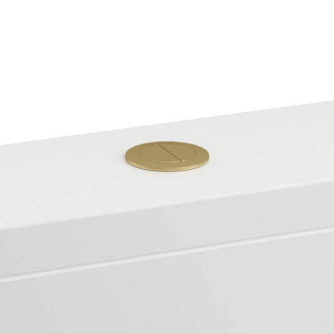Britton Cistern Dual Flush Button - Brushed Brass - BRBBB1 - Unbeatable Bathrooms