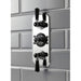 Hudson Reed Topaz Black Triple Concealed Shower Valve - Unbeatable Bathrooms