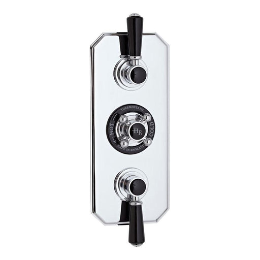 Hudson Reed Traditional Black Triple Diverter Valve - Unbeatable Bathrooms