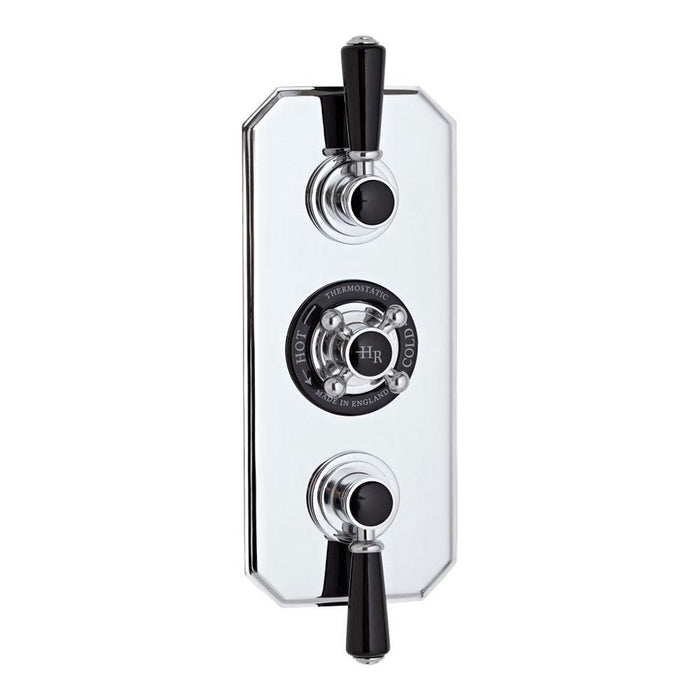 Hudson Reed Traditional Black Triple Diverter Valve - Unbeatable Bathrooms