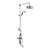 Hudson Reed Topaz Black Trip Exposed Valve Riser & Spout - Unbeatable Bathrooms