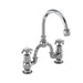 Burlington 2 Tap Hole Arch Mixer with Curved Spout, 200mm Centres - Unbeatable Bathrooms