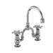 Burlington 2 Tap Hole Arch Mixer with Curved Spout, 200mm Centres - Unbeatable Bathrooms