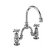 Burlington 2 Tap Hole Arch Mixer with Curved Spout, 200mm Centres - Unbeatable Bathrooms