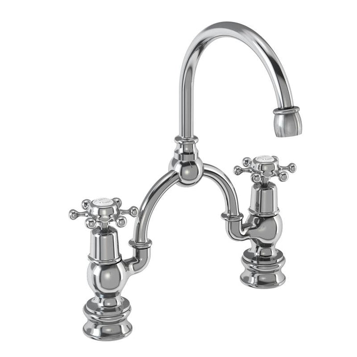 Burlington 2 Tap Hole Arch Mixer with Curved Spout - Unbeatable Bathrooms