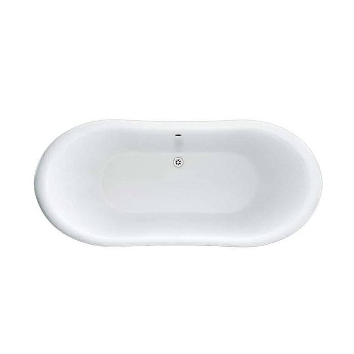 Burlington Admiral 1650 x 700mm Freestanding Roll Top Bath - Unbeatable Bathrooms