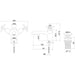 Burlington Basin Mixer with High Central Indice with Click-Clack Waste - Unbeatable Bathrooms