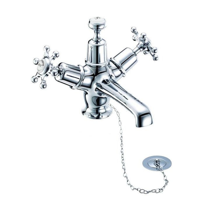 Burlington Basin Mixer with High Central Indice with Plug and Chain Waste - Unbeatable Bathrooms