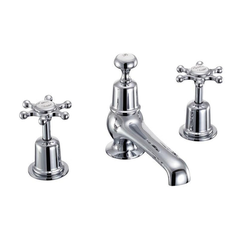 Burlington Birkenhead Thermostatic Tap Hole Mixer with Pop Up Waste - Unbeatable Bathrooms