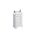 Burlington Classic 477mm Cloakroom Vanity Unit - Floor Standing 1 Door Unit - Unbeatable Bathrooms