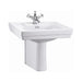 Burlington Contemporary 57.5cm Pedestal Basin - 1, 2 & 3TH - Unbeatable Bathrooms