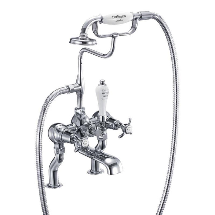 Burlington Deck Mounted Bath Shower Mixer - Unbeatable Bathrooms