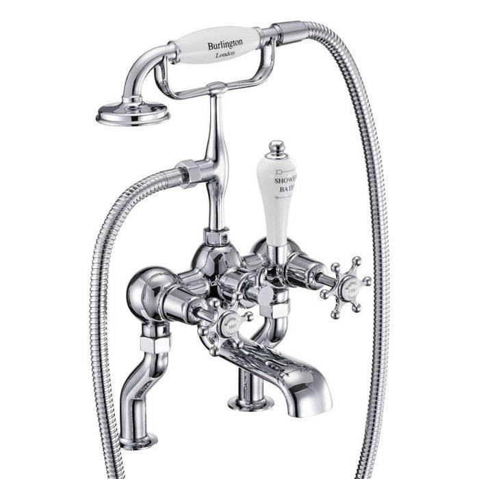 Burlington Deck Mounted Bath Shower Mixer - Unbeatable Bathrooms